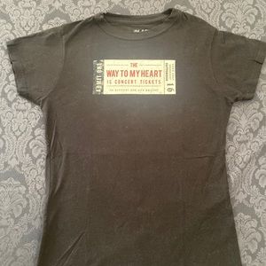 Novelty Tee - The Way To My Heart Is Concert Tickets